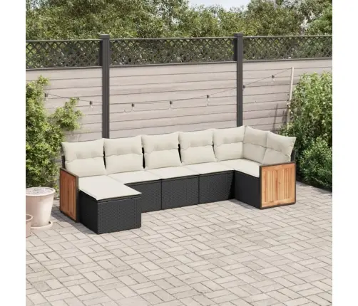 7-Osaline Aiadiivani Komplekt Patjadega, Must, Polürotang