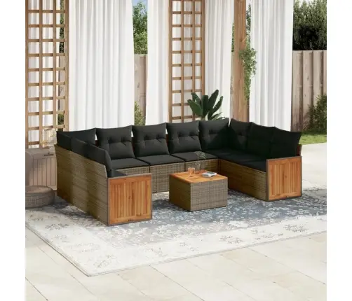 10-Osaline Aiadiivani Komplekt Patjadega, Hall, Polürotang