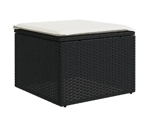 10-Osaline Aiadiivani Komplekt Patjadega, Must, Polürotang