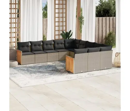 11-Osaline Aiadiivani Komplekt Patjadega, Hall, Polürotang