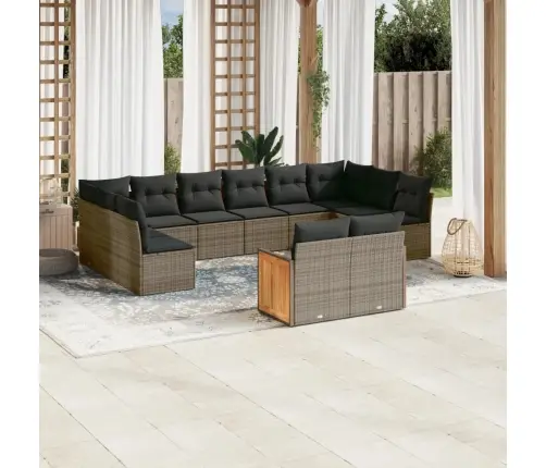 12-Osaline Aiadiivani Komplekt Patjadega, Hall, Polürotang