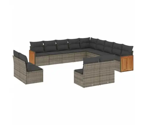 13-Osaline Aiadiivani Komplekt Patjadega, Hall, Polürotang