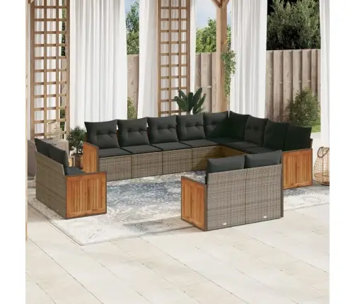 12-Osaline Aiadiivani Komplekt Patjadega, Hall, Polürotang