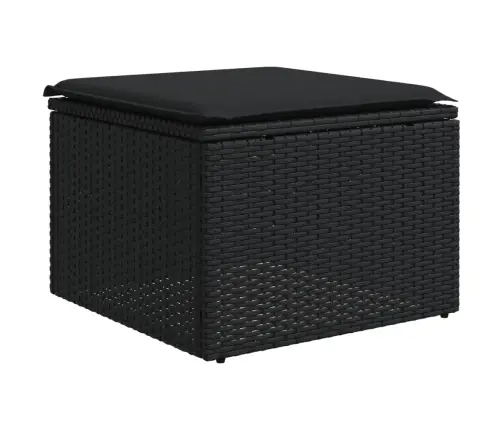 9-Daļīgs Dārza Dīvāna Komplekts, Matrači, Melna Pe Rotangpalma Vidaxl 9-Daļīgs Dārza Dīvāna Komplekts, Matrači, Melna Pe Rotangpalma Vidaxl