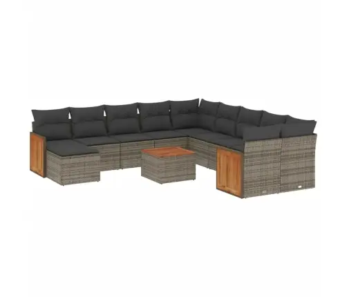 12-Osaline Aiadiivani Komplekt Patjadega, Hall, Polürotang