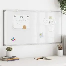 Magnētiska Tāfele, Balta, 60X30X1,7 Cm, Alumīnijs Vidaxl