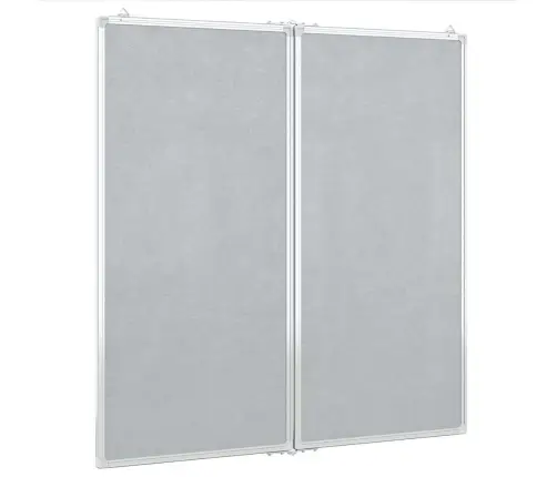 Magnētiska Tāfele, Salokāma, 80X80X1,7 Cm, Alumīnijs Vidaxl