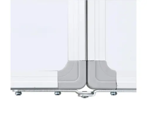 Magnetinė Balta Lenta, 200X40X1,7cm Aliuminis, Sulankstoma