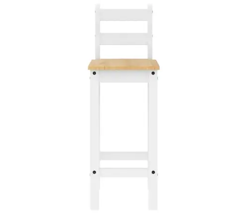 Bāra Krēsli, 2 Gab., Balti, Priedes Masīvkoks Vidaxl