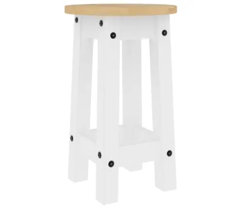 Bāra Krēsli, 2 Gab., Balti, Priedes Masīvkoks Vidaxl