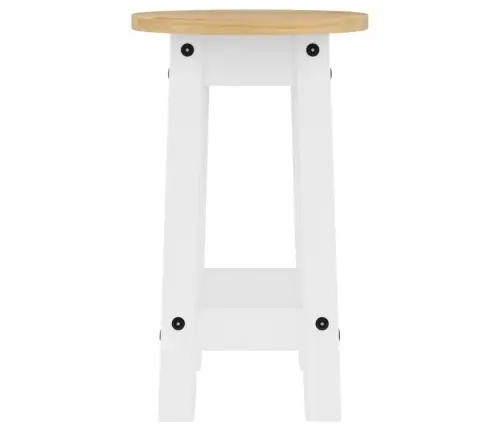 Bāra Krēsli, 2 Gab., Balti, Priedes Masīvkoks Vidaxl
