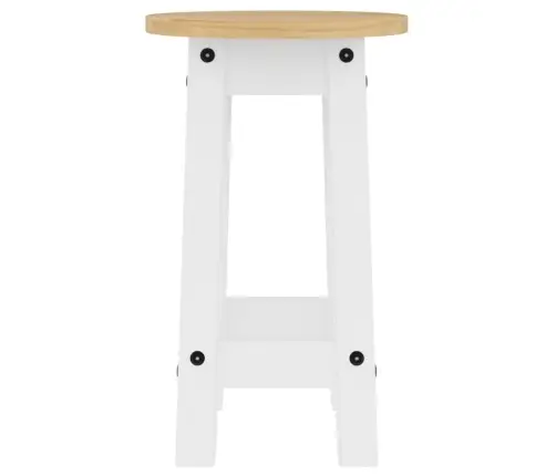 Bāra Krēsli, 2 Gab., Balti, Priedes Masīvkoks Vidaxl