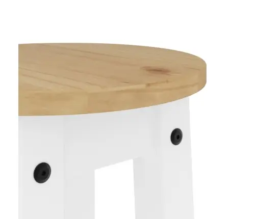 Bāra Krēsli, 2 Gab., Balti, Priedes Masīvkoks Vidaxl