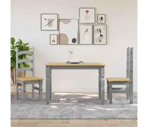 Valgomojo Stalas Corona, Pilkas, 112X60X75cm Pušies Masyvas