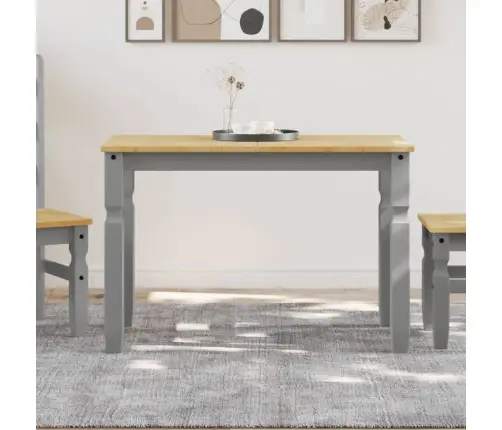 Valgomojo Stalas Corona, Pilkas, 112X60X75cm Pušies Masyvas