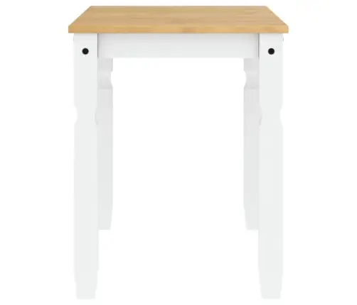 Tualetes Galdiņš Corona, Balts, 112X60X75 Cm, Priedes Masīvkoks Vidaxl