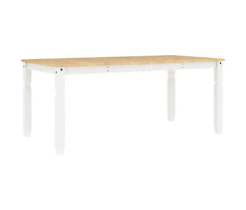 Tualetes Galdiņš Corona, Balts, 180X90X75 Cm, Priedes Masīvkoks Vidaxl