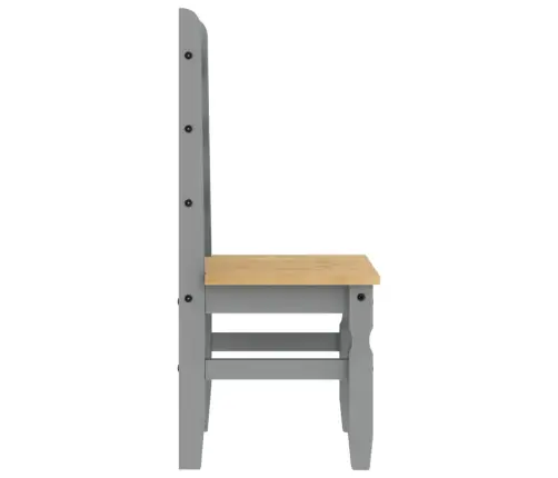 Söögitoolid 2 Tk, "Corona", Hall, 42 X 47 X 107 cm Männipuit Söögitoolid 2 Tk, "Corona", Hall, 42 X 47 X 107 cm Männipuit