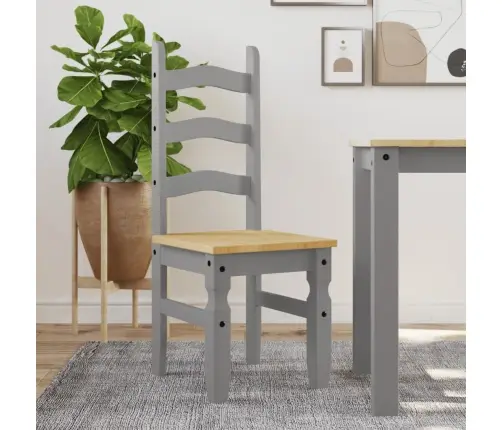 Söögitoolid 2 Tk, "Corona", Hall, 42 X 47 X 107 cm Männipuit Söögitoolid 2 Tk, "Corona", Hall, 42 X 47 X 107 cm Männipuit