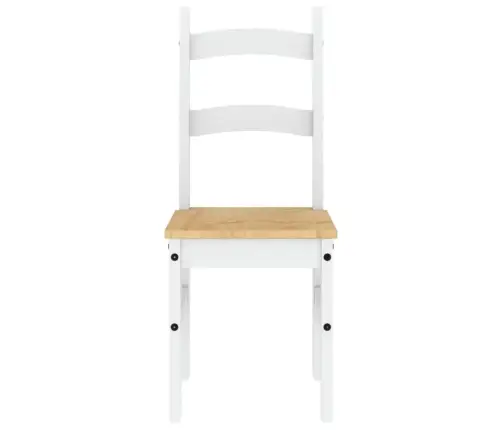 Valgomojo Kėdės, 2Vnt., Baltos, 40X46X99cm Pušies Masyvas