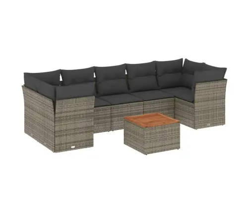 8-Osaline Aiadiivani Komplekt Patjadega, Hall, Polürotang