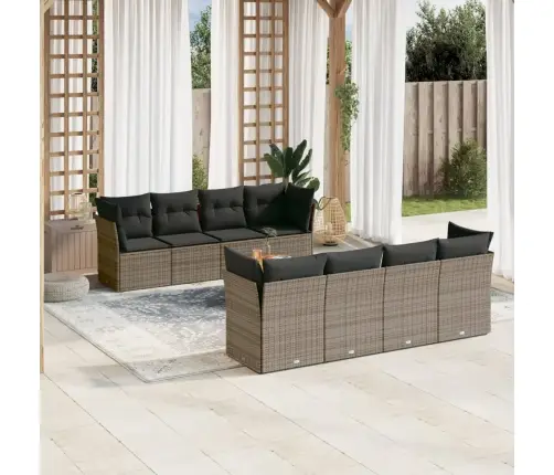 9-Osaline Aiadiivani Komplekt Patjadega, Hall, Polürotang