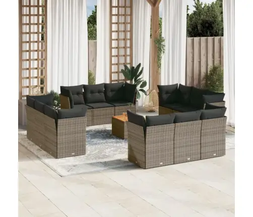 13-Osaline Aiadiivani Komplekt Patjadega, Hall, Polürotang