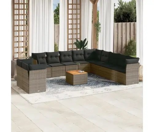 12-Osaline Aiadiivani Komplekt Patjadega, Hall, Polürotang