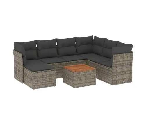 8-Osaline Aiadiivani Komplekt Patjadega, Hall, Polürotang