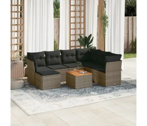 8-Osaline Aiadiivani Komplekt Patjadega, Hall, Polürotang