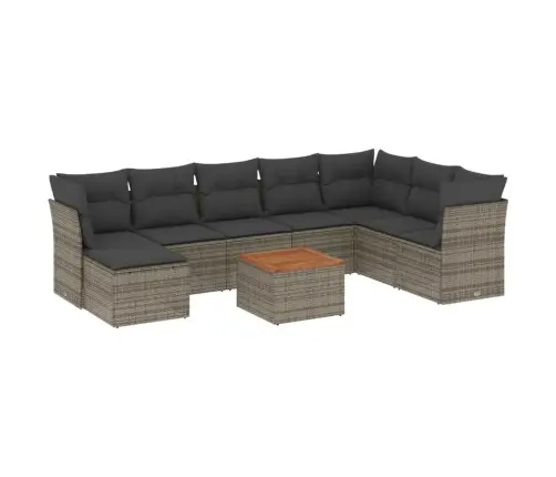 9-Osaline Aiadiivani Komplekt Patjadega, Hall, Polürotang