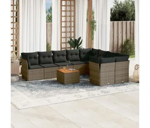 10-Osaline Aiadiivani Komplekt Patjadega, Hall, Polürotang