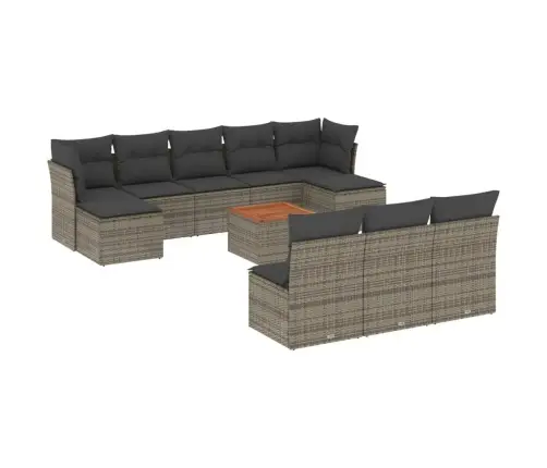 11-Osaline Aiadiivani Komplekt Patjadega, Hall, Polürotang 11-Osaline Aiadiivani Komplekt Patjadega, Hall, Polürotang