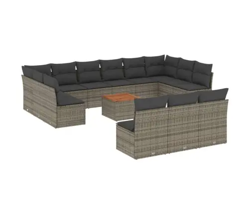 14-Osaline Aiadiivani Komplekt Patjadega, Hall, Polürotang