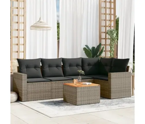 6-Osaline Aiadiivani Komplekt Patjadega, Hall, Polürotang