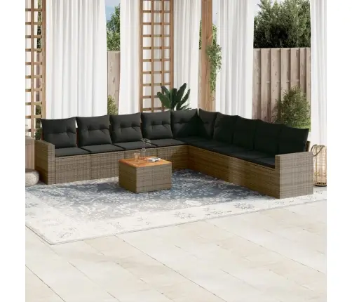 10-Osaline Aiadiivani Komplekt Patjadega, Hall, Polürotang