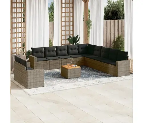 12-Osaline Aiadiivani Komplekt Patjadega, Hall, Polürotang