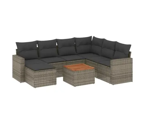 8-Osaline Aiadiivani Komplekt Patjadega, Hall, Polürotang