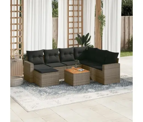 8-Osaline Aiadiivani Komplekt Patjadega, Hall, Polürotang