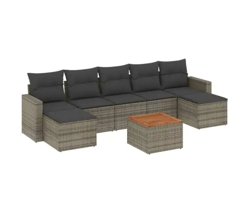 8-Osaline Aiadiivani Komplekt Patjadega, Hall, Polürotang