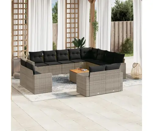 13-Osaline Aiadiivani Komplekt Patjadega, Hall, Polürotang