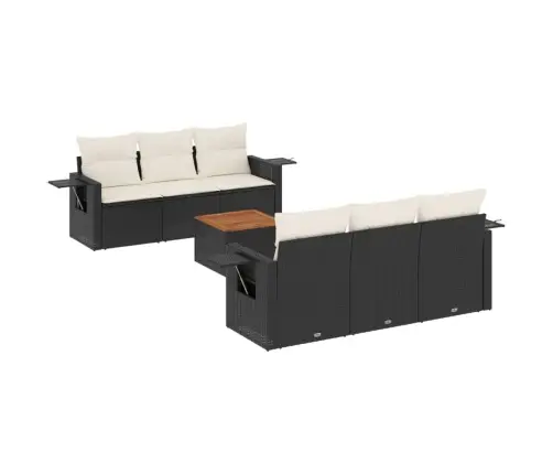 7-Osaline Aiadiivani Komplekt Patjadega, Must, Polürotang 7-Osaline Aiadiivani Komplekt Patjadega, Must, Polürotang