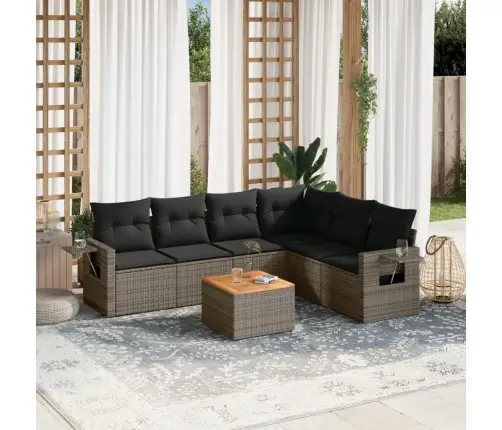 7-Osaline Aiadiivani Komplekt Patjadega, Hall, Polürotang