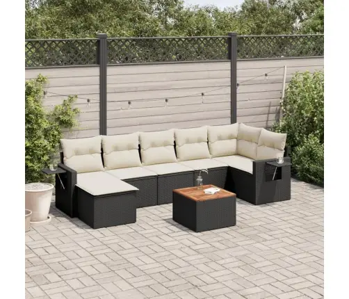 8-Daļīgs Dārza Dīvāna Komplekts, Matrači, Melna Pe Rotangpalma Vidaxl 8-Daļīgs Dārza Dīvāna Komplekts, Matrači, Melna Pe Rotangpalma Vidaxl