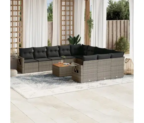 12-Osaline Aiadiivani Komplekt Patjadega, Hall, Polürotang