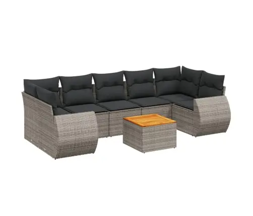 8-Osaline Aiadiivani Komplekt Patjadega, Hall, Polürotang