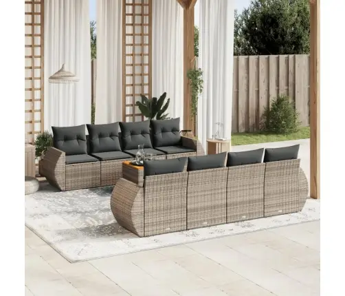 9-Osaline Aiadiivani Komplekt Patjadega, Hall, Polürotang