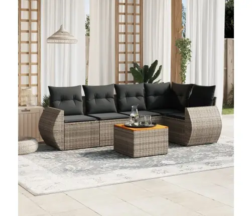 6-Osaline Aiadiivani Komplekt Patjadega, Hall, Polürotang