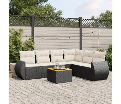 7-Osaline Aiadiivani Komplekt Patjadega, Must, Polürotang