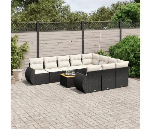 11-Osaline Aiadiivani Komplekt Patjadega, Must, Polürotang